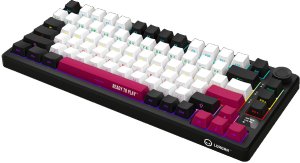 LORGAR KBP7075W  Wireless 75% Mechanical Gaming Keyboard Pro  Black/red  EN layout 1