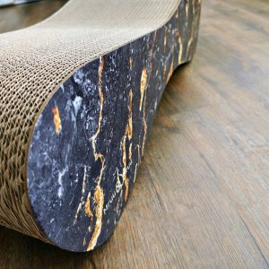 Mruu&Pruu Drapak kartonowy czarny marmur Drapak Dla Kota Mimi 4