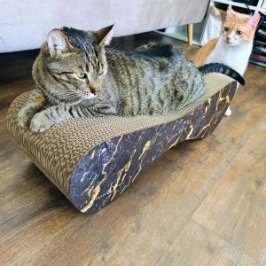 Mruu&Pruu Drapak kartonowy czarny marmur Drapak Dla Kota Mimi 6