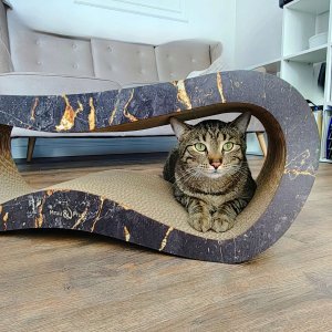 Mruu&Pruu Drapak dla kota Czarny Marmur Drapak Leon Mega 3