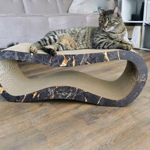 Mruu&Pruu Drapak dla kota Czarny Marmur Drapak Leon Mega 4