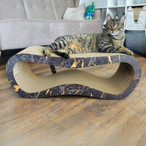 Mruu&Pruu Drapak dla kota Czarny Marmur Drapak Leon Mega 10