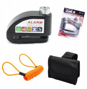 Blokada Tarczy Hamulcowej Z Alarmem 120Db Do Motocykli Skuterów Rowerów 2