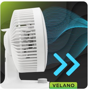 Wentylator Powermat WENTYLATOR BIURKOWY WIATRAK STOŁOWY STOJĄCY OSCYLACJA CICHY AROMATERAPIA 4