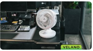Wentylator Powermat WENTYLATOR BIURKOWY WIATRAK STOŁOWY STOJĄCY OSCYLACJA CICHY AROMATERAPIA 9