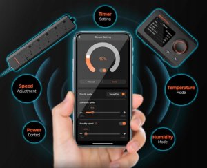 Zestaw Spider Farmer wentylator rurowy 100mm z kontrolerem wilgotności GGS 2