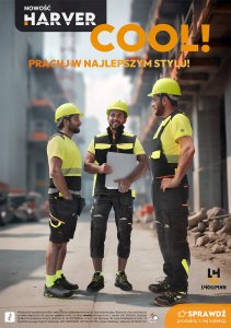 HARVERCOOL-J - Bluza męska ochronna suwak kołnierz stójka 4 kieszenie odblaski rękawy zakończone zapięciem na rzep regulowany dół bluzy na napy 65% poliester 35% bawełna bawełna 290 g/m2 L 7