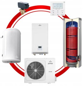 SG-000063S / GALMET / PRIMA SPLIT ( 09-420810 ), PRIMA S 10GT ( 09-411000 ) + WYMIENNIK 200L ( 26-208107 )  + BUFOR 60L ( 70-067000 )  + ZAWÓR TRÓJDROGOWY ( M-006896 )  + KOMPLET ELEKTRYCZNY GE ( 41-020011 ) + MODUŁ SINUM 4