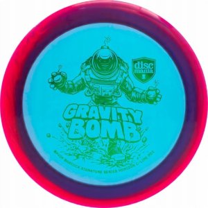 Discgolf DISCMANIA Distance Driver C-LINE PD2 Gravity Bomb Teal/Red 12/4/0/4 1