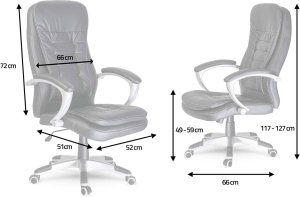 Krzesło biurowe Sofotel 322 Czarne 15