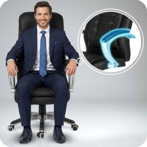 Krzesło biurowe Sofotel 322 Czarne 5