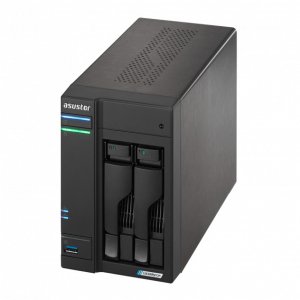Serwer plików Asustor LOCKERSTOR 2 AS6702T 2-bay, Intel Celeron N5105 Czterordzeniowy 2.0GHz, 16GB RAM DDR4. 4x M.2 PCIe (NVMe), 2x 2.5 GbE. 2x USB 3.2. HDMI 2.0b 1