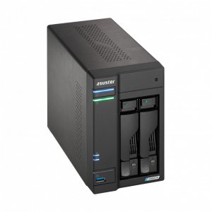 Serwer plików Asustor LOCKERSTOR 2 AS6702T 2-bay, Intel Celeron N5105 Czterordzeniowy 2.0GHz, 16GB RAM DDR4. 4x M.2 PCIe (NVMe), 2x 2.5 GbE. 2x USB 3.2. HDMI 2.0b 2