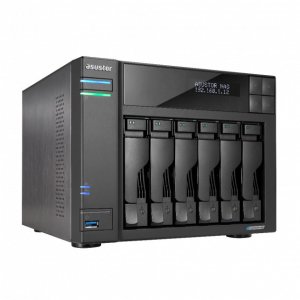 Serwer plików Asustor LOCKERSTOR 6 AS6706T 6-bay, Intel Celeron N5105 Czterordzeniowy 2.0GHz, 8GB RAM DDR4. 4x M.2 PCIe (NVMe), 2x 2.5 GbE. 2x USB 3.2. HDMI 2.0b, 1x PCIe 2 + 2x 4TB HDWG440UZSVA 1