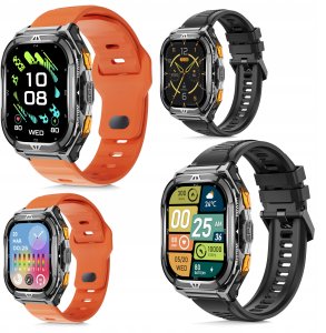 SMARTWATCH MĘSKI GPS PŁYWANIE WODOODPORNY ATM 5 SEN WENOM ROZMOWY + 2PASKI 16