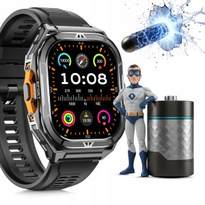 SMARTWATCH MĘSKI GPS PŁYWANIE WODOODPORNY ATM 5 SEN WENOM ROZMOWY + 2PASKI 7
