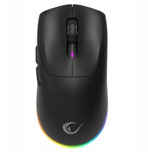 Rampage Prote M5 mysz bezprzewodowa 24000 DPI RGB LED 1K Hz czarna 1