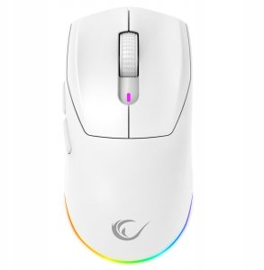 Rampage Prote M5 mysz bezprzewodowa 24000 DPI RGB LED 1K Hz biała 1