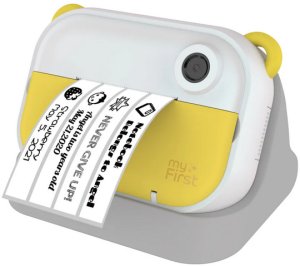 myFirst Camera Insta Wi - aparat natychmiastowy dla dzieci z drukarką i możliwością drukowania etykiet, ekranem 2.4" IPS, z podwójnym obiektywem 12 MP (yellow) 2