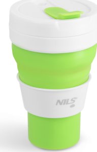 NILS NC4103 KUBEK SILIKONOWY SKŁADANY 600 ML JASNO ZIELONY 1
