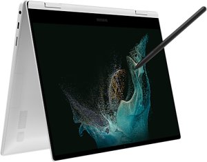 Laptop Samsung Galaxy Book2 Pro NP930QED-KB2CADX i7-1260P/13.3" FHD TouchScreen AMOLED/8GB/SSD 512GB/BT/BLKB/PEN/FPR/x360/Win 11 Silver 25