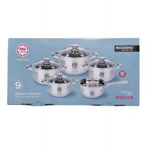 ZESTAW GARNKÓW MODERNO 9 ELEMENTÓW 2