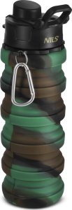 NILS NC4106 BIDON SILIKONOWY SKŁADANY 500 ML ZIELONY 1