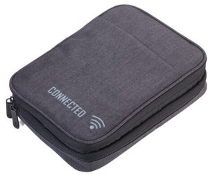 TROIKA Kabeltasche CONNECTED dunkelgrau 1