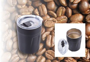 TROIKA Thermobecher ESPRESSO DOPPIO schwarz 2