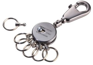 TROIKA Schlüsselanhänger PATENT black chrome 3