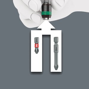 Wera Kraftform Kompakt Pistol RA-R 1, Ratsche m Bits 7teili 5