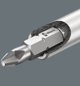 Wera Kraftform Kompakt 27 RA 1, Ratsche m Bits, 6-teilig 6