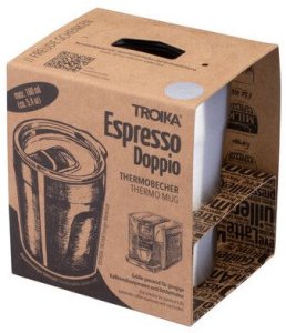 Troika TROIKA Kubek termiczny ESPRESSO DOPPIO srebrny 7