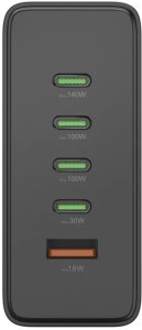 HAMA STACJA ŁADUJĄCA O MOCY 240W,4X USB-C, 1X USB-A, CZARNA 6