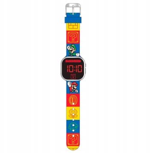 Zegarek cyfrowy LED z kalendarzem Super Mario GSM4236 Kids Euroswan 2