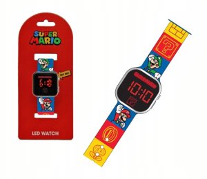 Zegarek cyfrowy LED z kalendarzem Super Mario GSM4236 Kids Euroswan 3