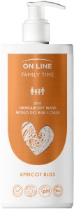 On Line ON LINE Family Time Mydło do rąk i ciała 2w1 - Apricot Bliss 500 ml 2