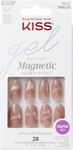 KISS Sztuczne Paznokcie Gel Fantasy Magnetic - Drama (rozmiar M) 1op.(28szt) 3
