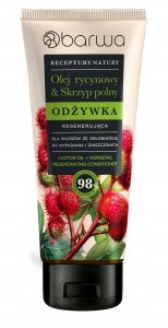 BARWA Receptury Natury Odżywka regenerująca do włosów ze skłonnością do wypadania i zniszczonych - Olej Rycynowy & Skrzyp Polny 1