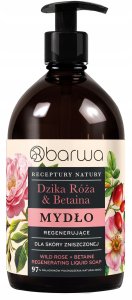 BARWA Receptury Natury Mydło w płynie regenerujące - Dzika Róża & Betaina 1