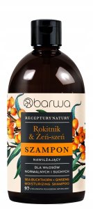 BARWA Receptury Natury Szampon nawilżający do włosów normalnych i suchych - Rokitnik & Żeń-Szeń 1