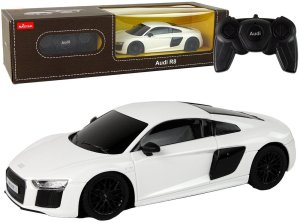 Auto R/C Audi R8 1:24 Rastar Białe 1