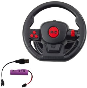 Wyścigówka Zdalnie Sterowana RC Kierownica Światła Dźwięki 1:12 Srebrna 4