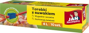 JAN NIEZBĘDNY Torebki z suwakiem 4L - 10 sztuk 1