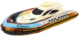 Luksusowy Jacht Łódź Pompowana Zdalnie Sterowana RC Światła LED 2