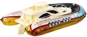 Luksusowy Jacht Łódź Pompowana Zdalnie Sterowana RC Światła LED 3