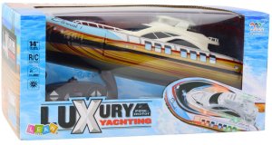 Luksusowy Jacht Łódź Pompowana Zdalnie Sterowana RC Światła LED 5