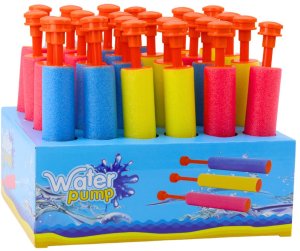 Mała Piankowa Broń Pistolet Na Wodę Pałka Strzykawka 20,5cm 3