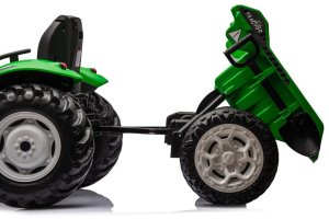 Lean Cars Traktor Na Akumulator HC-306 Z Przyczepą Jasno Zielony 24V 11