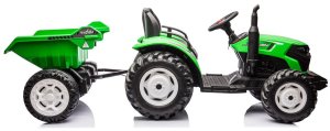 Lean Cars Traktor Na Akumulator HC-306 Z Przyczepą Jasno Zielony 24V 9
